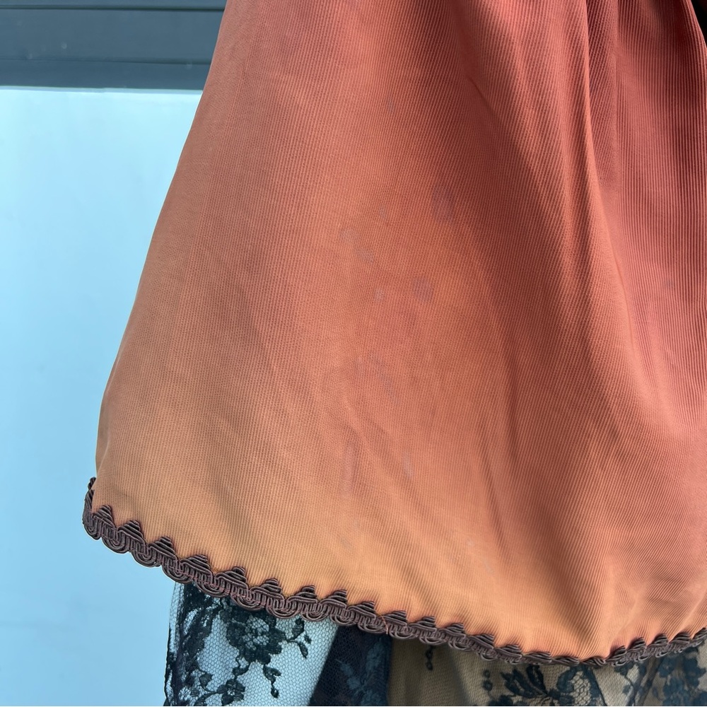 VTG Movie Costume Burnt Orange Hooded Capulet - Picture 15 of 16